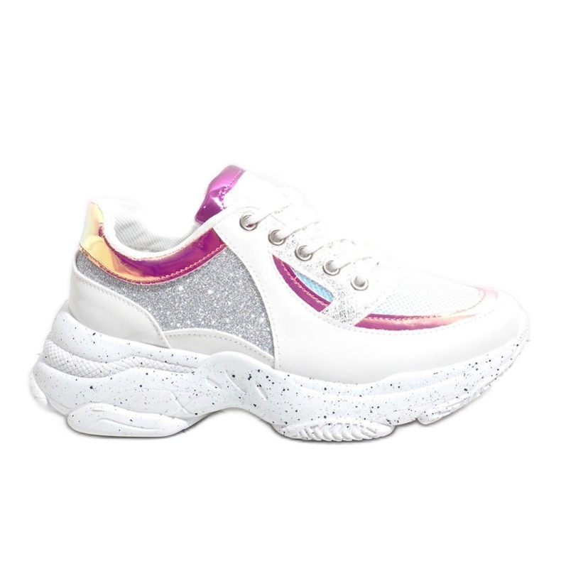 Baskets de sport blanches avec HL-08 multicolore