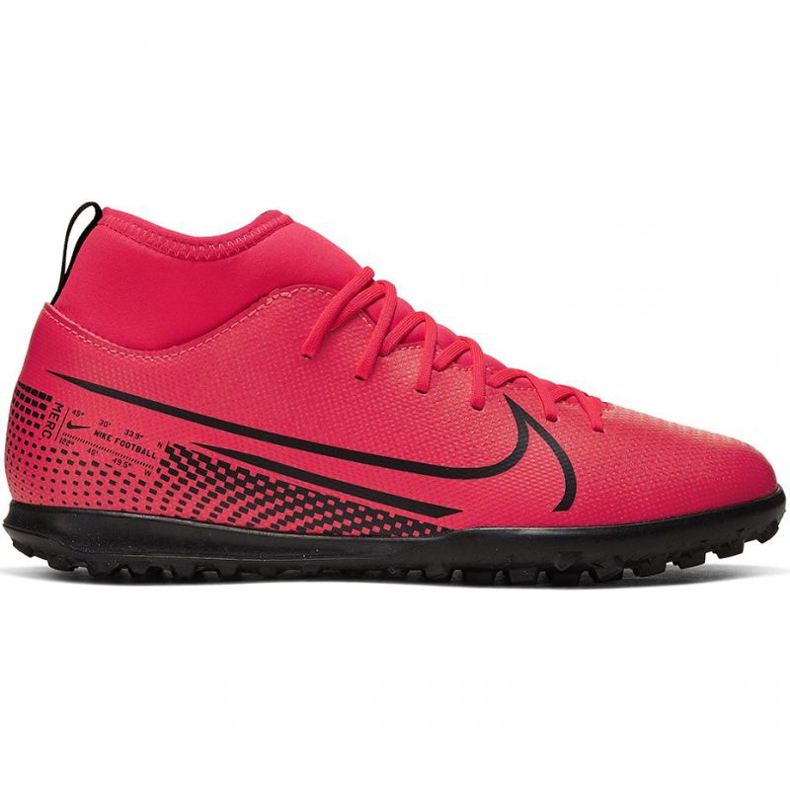 Chaussures de football Nike Mercurial Superfly 7 Club Tf Jr AT8156-606 rouge oranges et rouges Chaussures de football Nike Mercurial Superfly 7 Club Tf Jr AT8156-606 rouge oranges et rouges