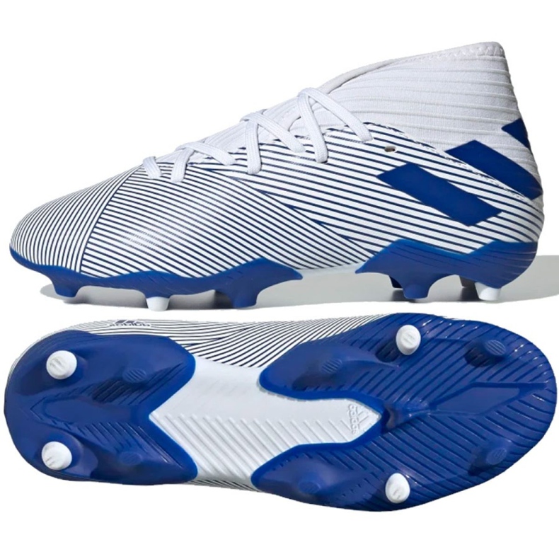 Les chaussures de football adidas Nemeziz 19.3 Fg Jr EG7245 gris argent