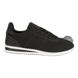 SHELOVET Chaussures attachées sur la plate-forme noir