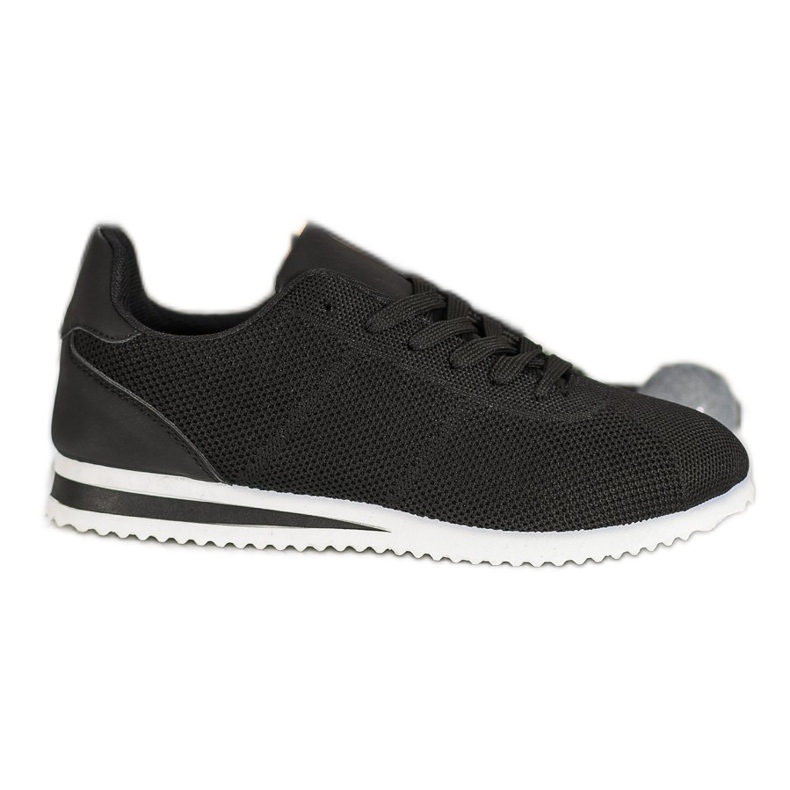 SHELOVET Chaussures attachées sur la plate-forme le noir