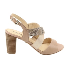 Sandales femme Caprice 28312 beige or