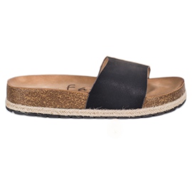 Goodin Pantoufles noires à la mode