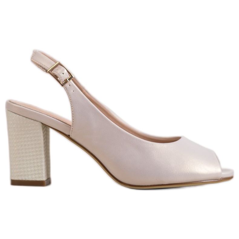 Sergio Leone Sandales élégantes à bout ouvert brun Sergio Leone Sandales élégantes à bout ouvert brun