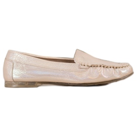 Sergio Leone Mocassins effet holo jaune