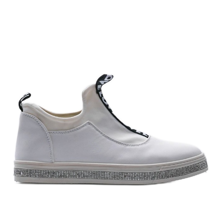 Baskets à enfiler blanches en lycra 1155-Y