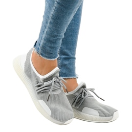 Chaussures de sport pour femmes grises B-6851 Chaussures de sport pour femmes grises B-6851