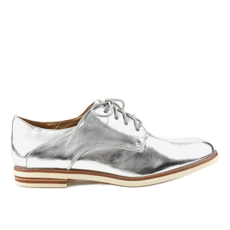 Chaussures de jazz classiques argentées 885-Y gris