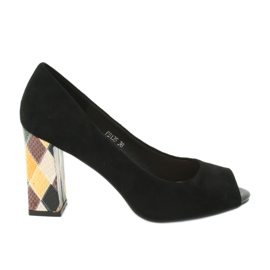 Escarpins en daim Sergio Leone PB135 noir