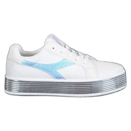 Ideal Shoes X-9758w blanc