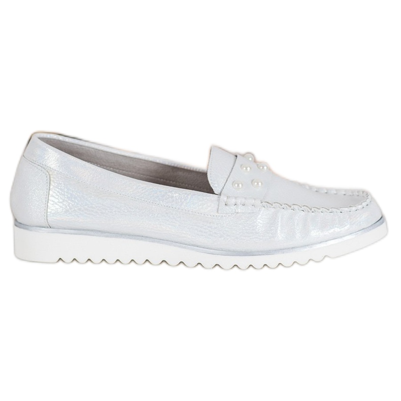 Sergio Leone Mocassins Avec Perles gris Sergio Leone Mocassins Avec Perles gris