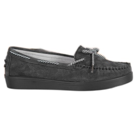 Filippo Mocassins en cuir classiques le noir