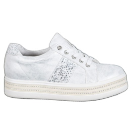 Bestelle Baskets Avec Oxyde De Zirconium blanc gris