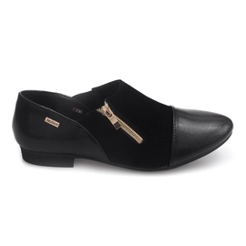 Chaussures Classiques Avec Fermeture Éclair LS96 Noir