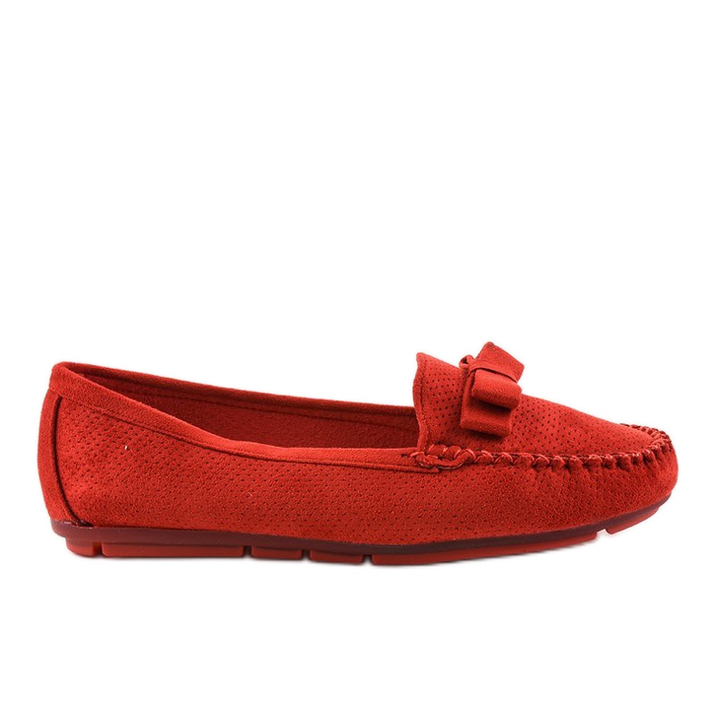 Mocassins rouges à nœud 9F150
