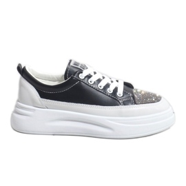 Baskets sneakers noires ornées de G140-1 le noir Baskets sneakers noires ornées de G140-1 le noir