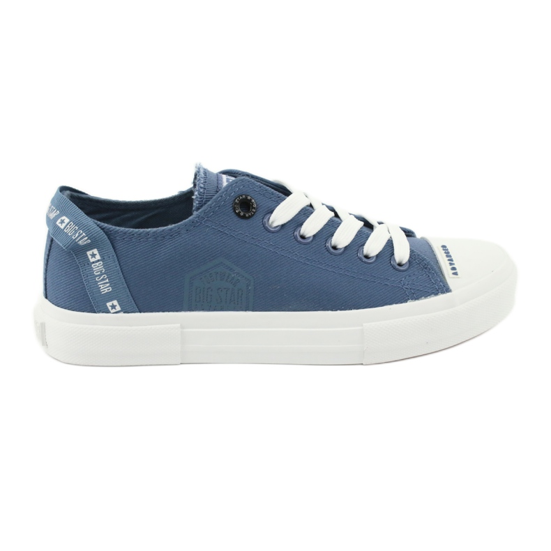 Big Star Baskets en jean à lacets FF274211 bleu Big Star Baskets en jean à lacets FF274211 bleu