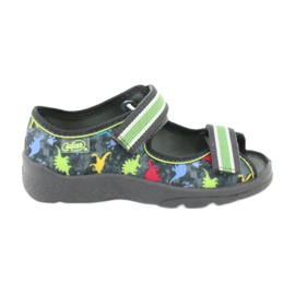 Chaussures enfant Befado 969X140 rouge bleu gris vert jaune