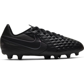 Chaussures de football Nike Tiempo Legend 8 Club FG / MG Jr AT5881-010 noir noir