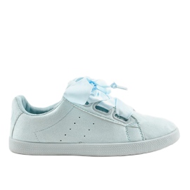 Baskets en daim bleu AM-8105