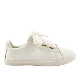 Baskets AM-8105 en daim beige