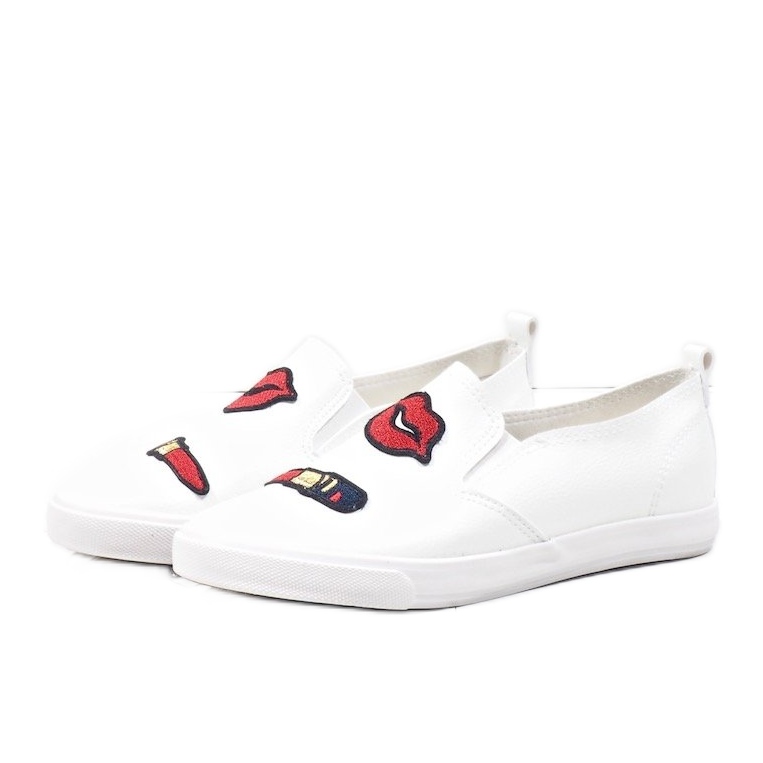 Baskets blanches avec imprimés G1202A-2