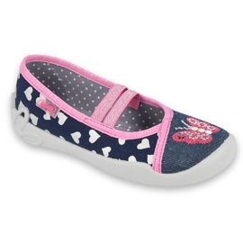Chaussures enfant Befado 116X268 bleu marine rose
