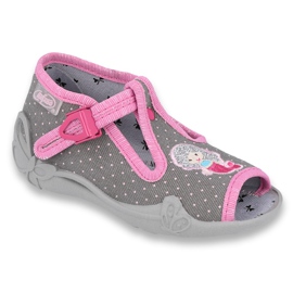 Chaussures pour enfants Befado 213P114 rose gris Chaussures pour enfants Befado 213P114 rose gris