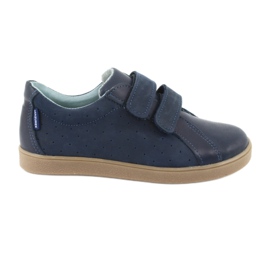Chaussures velcro garçon Mazurek 1235 bleu marine