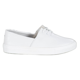 Filippo Baskets en cuir élégantes blanc