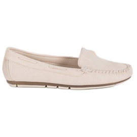 Clowse Mocassins Beiges En Daim