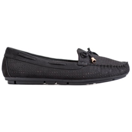 Clowse Mocassins Noirs Avec Un Noeud le noir