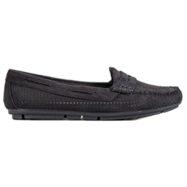 Clowse Mocassins en textile noir