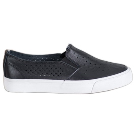 J. Star Baskets ajourées sur la plateforme le noir
