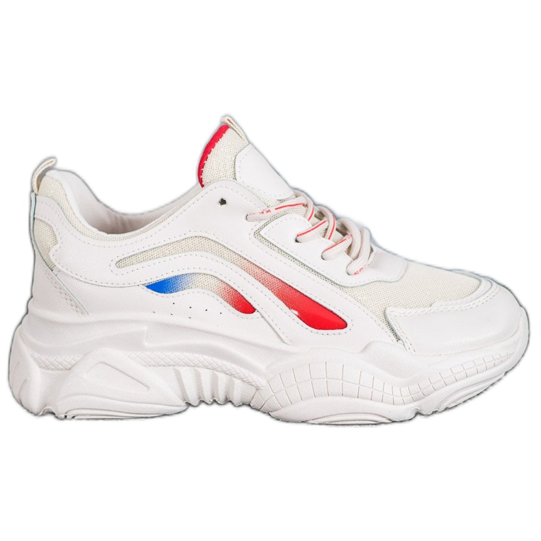 SHELOVET Baskets à la mode sur la plate-forme blanche