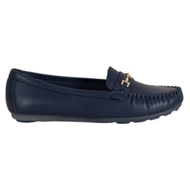 Fama Mocassins élégants bleu marine bleu