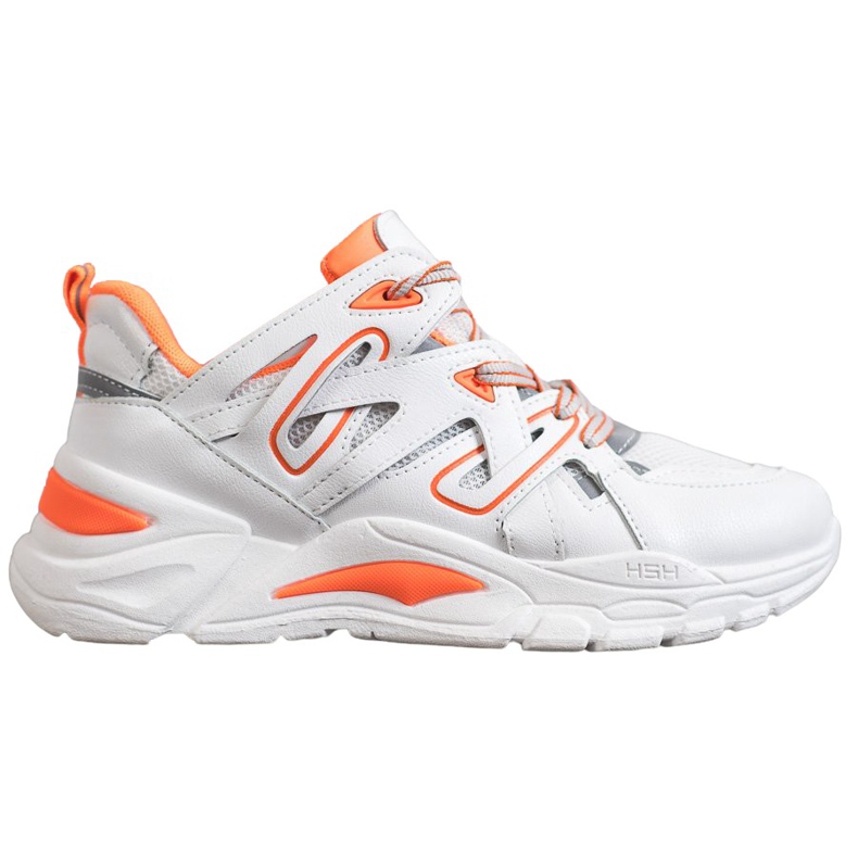 Small Swan Baskets confortables en cuir écologique blanche orange Small Swan Baskets confortables en cuir écologique blanche orange