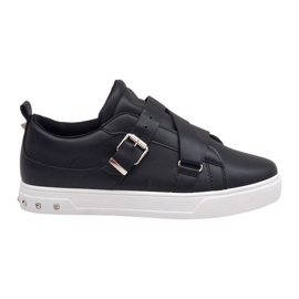 Baskets noires à boucles R250 le noir