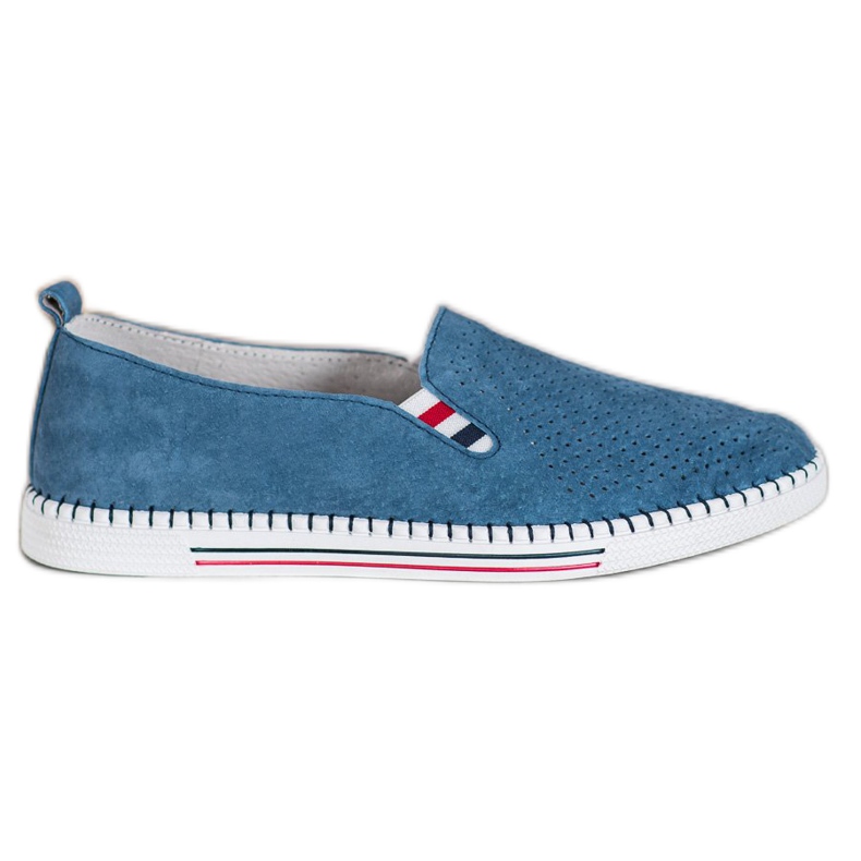 Filippo Baskets en cuir bleu marine