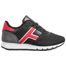 SHELOVET Chaussures de sport noir rouge multicolore