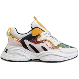 Weide Baskets à la mode avec des paillettes multicolore