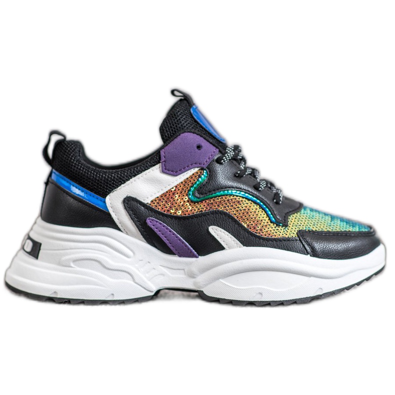 Weide Baskets à la mode avec des paillettes multicolore