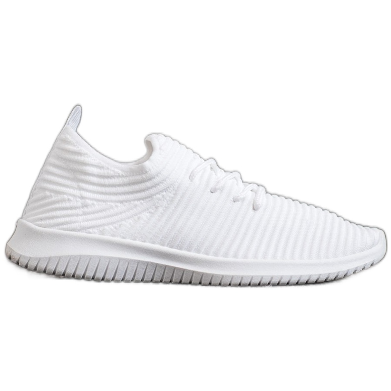 SHELOVET Chaussures à enfiler en textile blanche