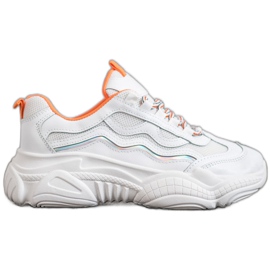 SHELOVET Baskets sur la plate-forme blanc
