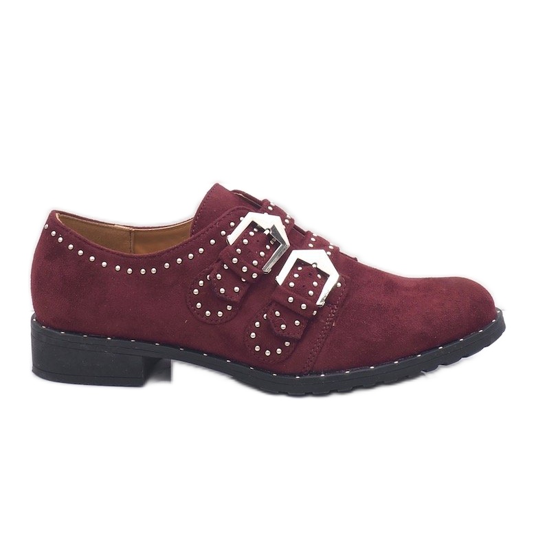 Chaussures marron à clous ES8500 rouge