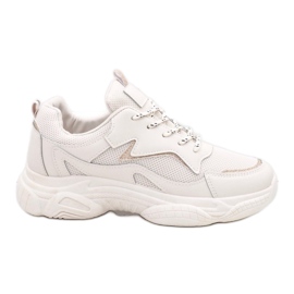 Chaussures de sport pour femmes à la mode beiges 7939-SP