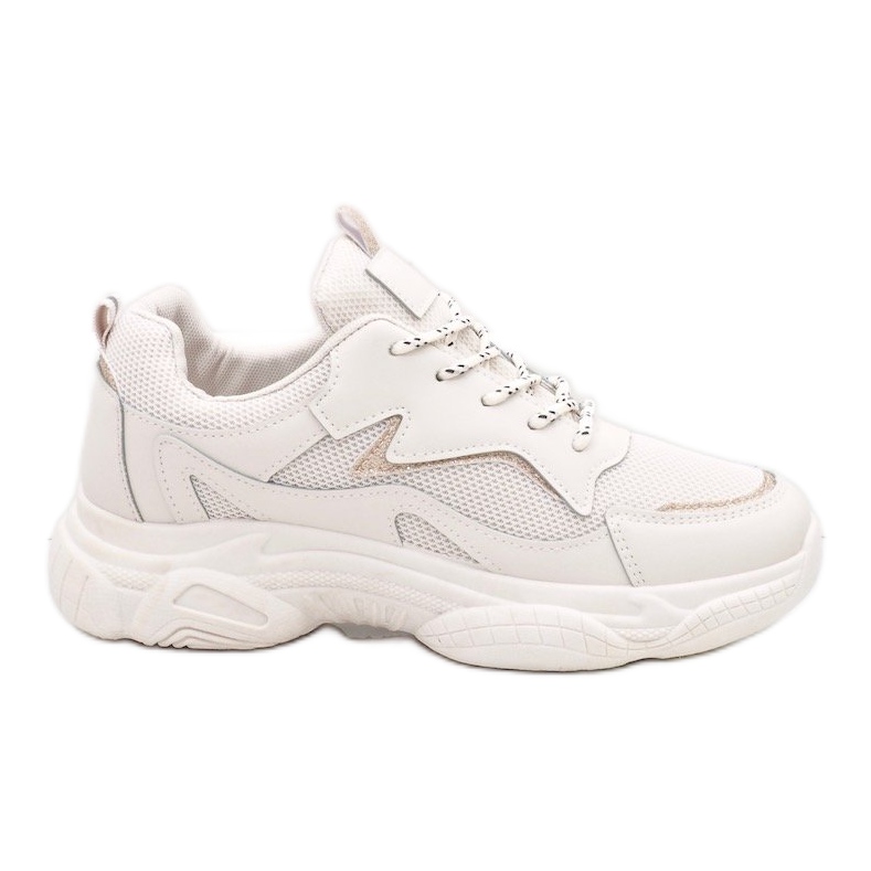 Chaussures de sport pour femmes à la mode beiges 7939-SP Chaussures de sport pour femmes à la mode beiges 7939-SP