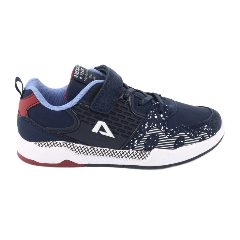 American Club Chaussures de sport pour enfants club américain BS03 bleu marine blanche American Club Chaussures de sport pour enfants club américain BS03 bleu marine blanche