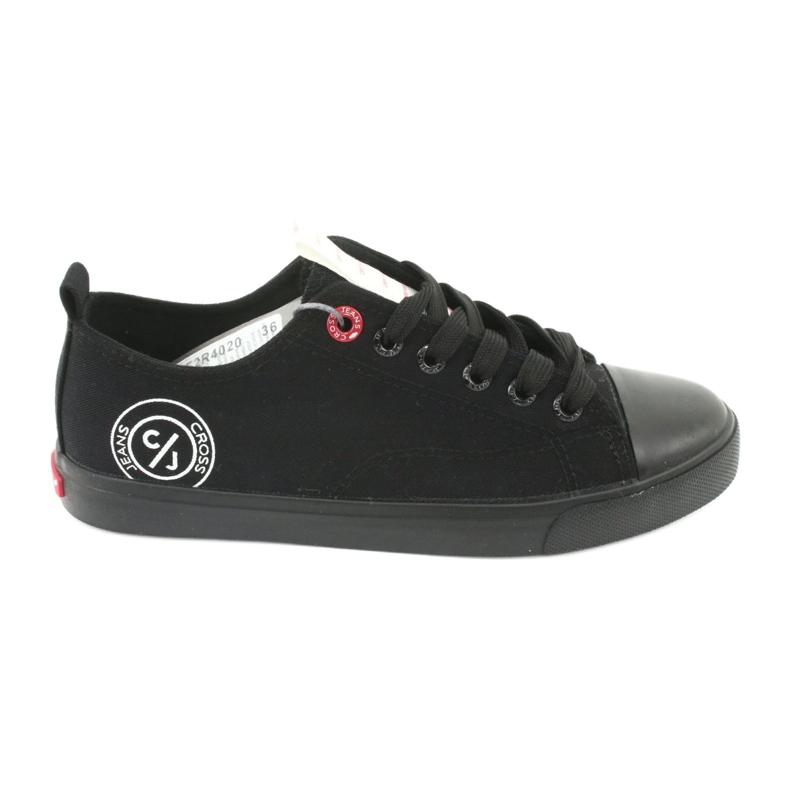 Cross Jeans Baskets liées aux femmes ff2r4020 noir le noir