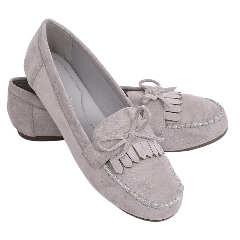 Mocassins Femme Gris Classique 77-202 Gris Mocassins Femme Gris Classique 77-202 Gris